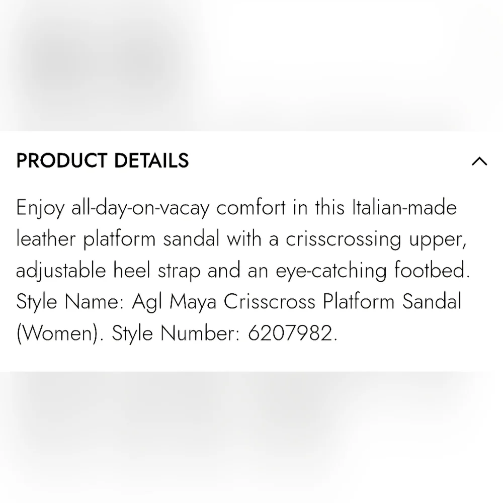 AGL Maya Criss Cross Platform Leather Sandal - Picture 10 of 10